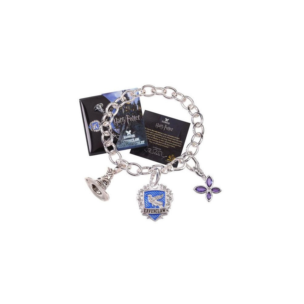 Pulseira Ravenclaw Lumos em prata Harry Potter