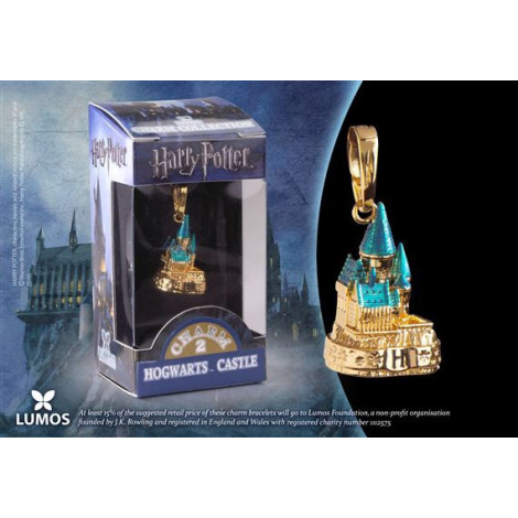 Amuleto dourado Hogwarts Lumos Harry Potter