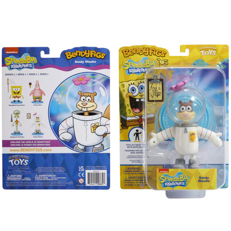 Bendyfigs Figura Bob Esponja Bochechas Sandy Bochechas