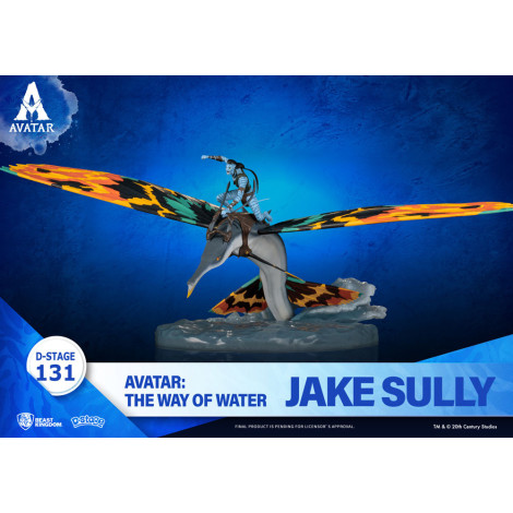 Avatar 2 Jake Sully on a Skimwing Figure 11cm Beast Kingdom