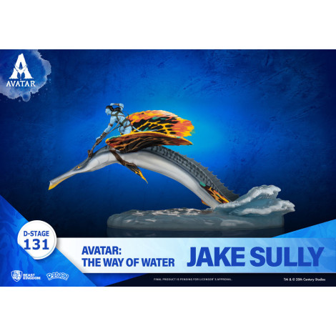 Avatar 2 Jake Sully on a Skimwing Figure 11cm Beast Kingdom