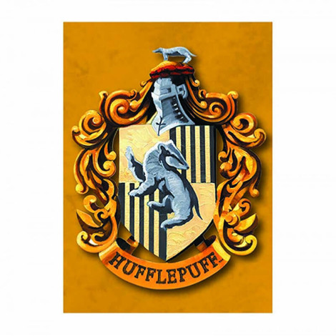 Íman com escudo de Hufflepuff