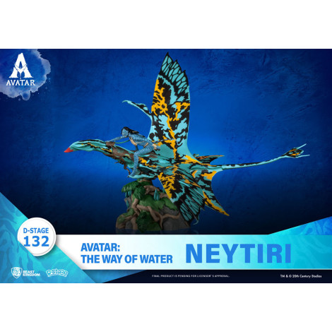 Avatar 2 Figura Neytiri num Ikran 15cm Beast Kingdom