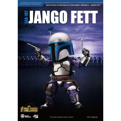 Jango Fett Figure Star Wars Episode II Egg Attack