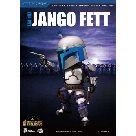 Jango Fett Figure Star Wars Episode II Egg Attack