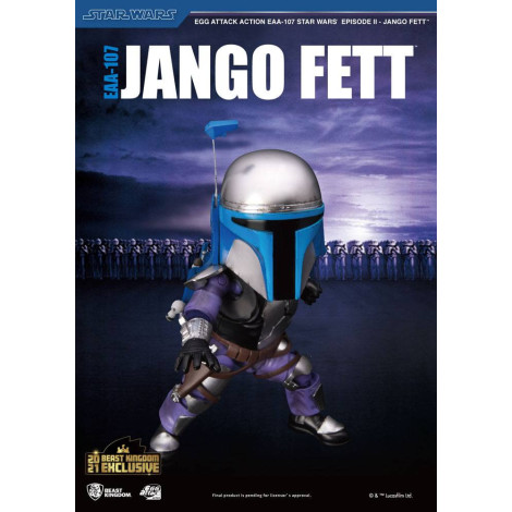 Jango Fett Figure Star Wars Episode II Egg Attack