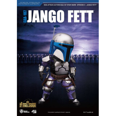 Jango Fett Figure Star Wars Episode II Egg Attack