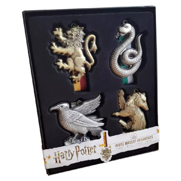 Ornamentos As mascotes das 4 casas de Harry Potter