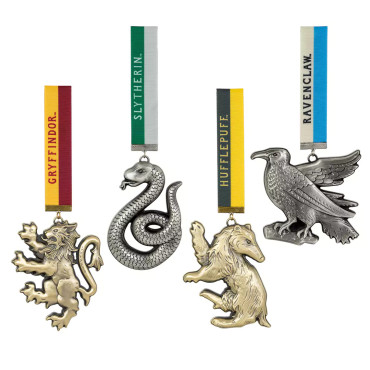 Ornamentos As mascotes das 4 casas de Harry Potter