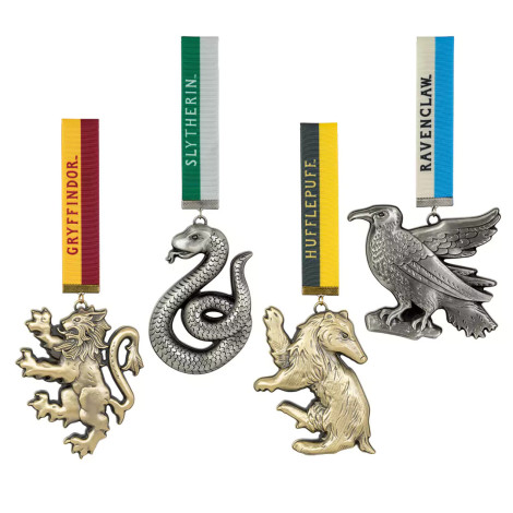 Ornamentos As mascotes das 4 casas de Harry Potter