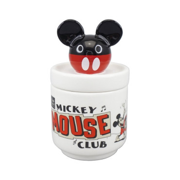 Frasco de cerâmica com tampa 3D Disney 100 Mickey Mouse