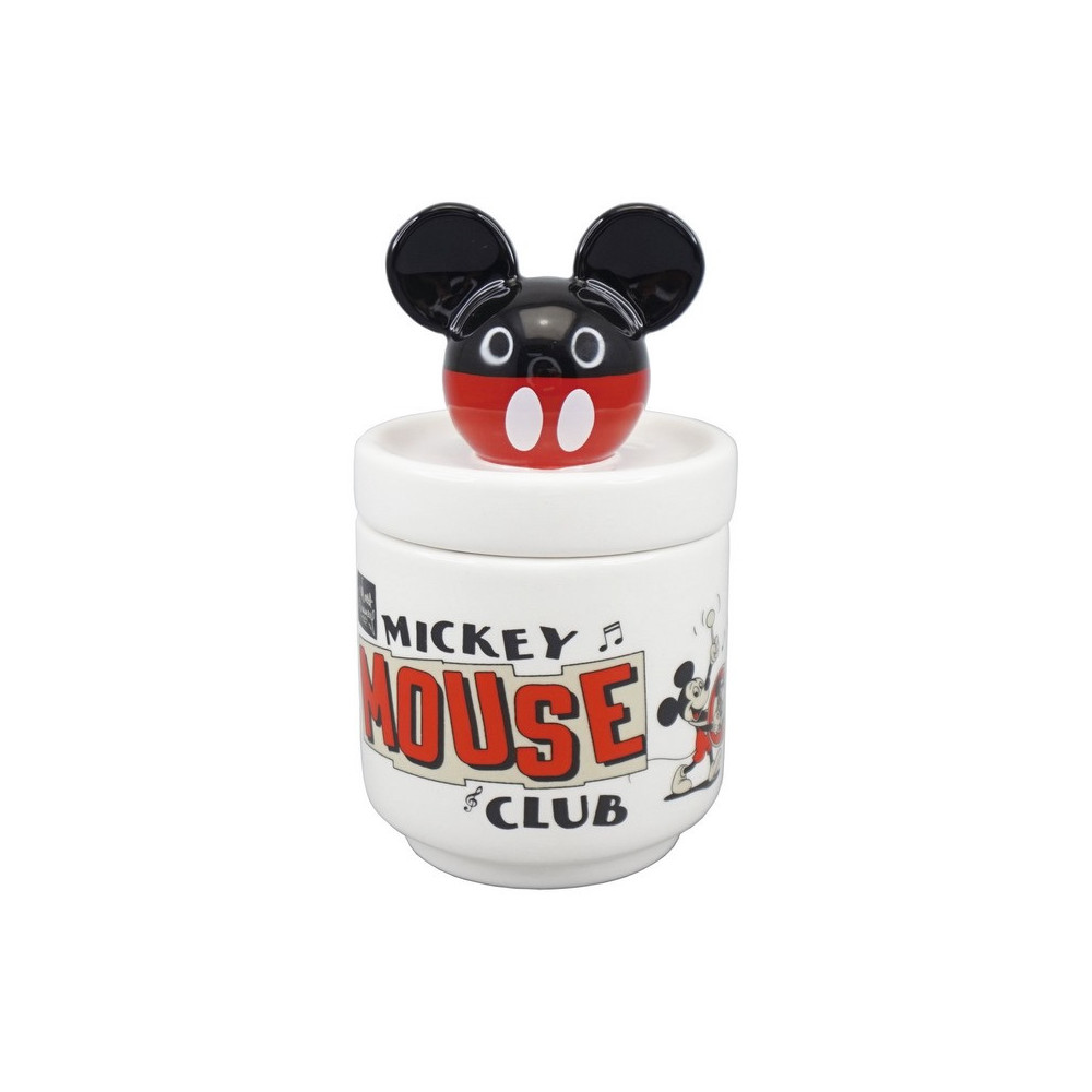 Frasco de cerâmica com tampa 3D Disney 100 Mickey Mouse