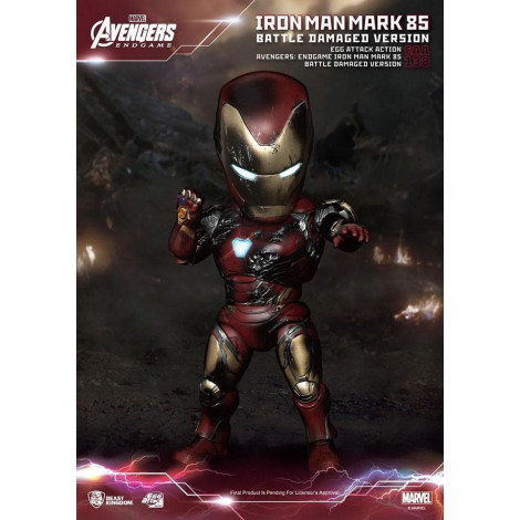 Figura Iron Man Mk85 danificado Mk85 Egg Attack