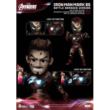 Figura Iron Man Mk85 danificado Mk85 Egg Attack