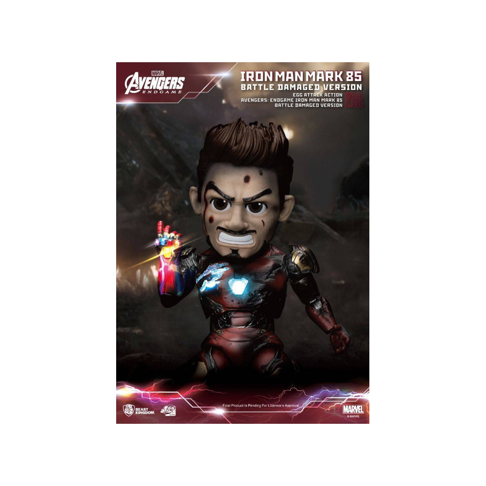 Figura Iron Man Mk85 danificado Mk85 Egg Attack