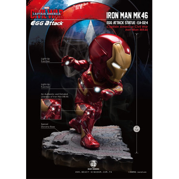 Figuras Marvel Iron Man Capitão América Guerra Civil