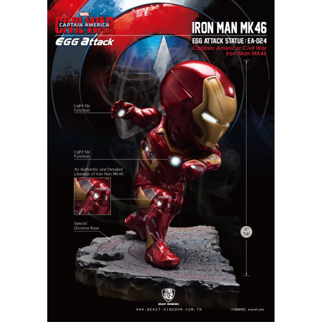 Figuras Marvel Iron Man Capitão América Guerra Civil