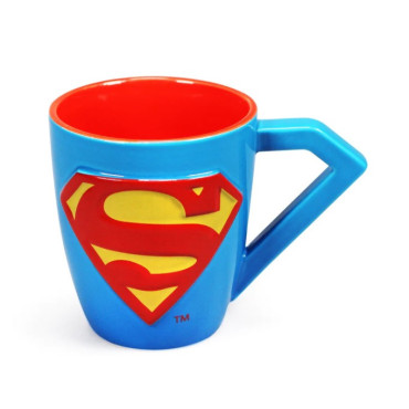 Superman Caneca 3D com logótipo da Dc Comics