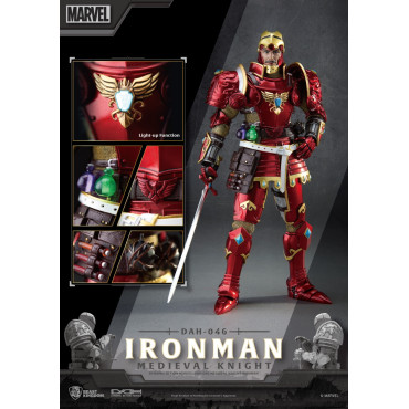 Figura Dinâmica 8H Cavaleiro Medieval Iron Man