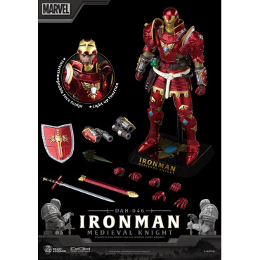 Figura Dinâmica 8H Cavaleiro Medieval Iron Man