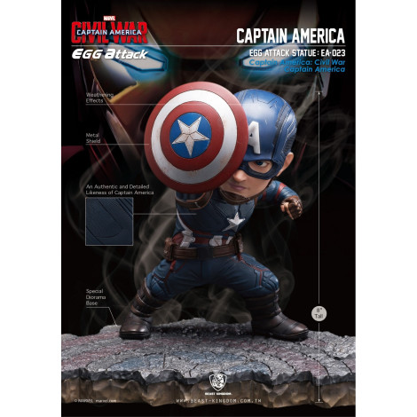 Figura Marvel Capitão América Guerra Civil