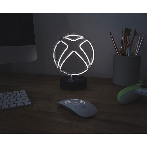 Candeeiro de mesa Xbox Logo Neon Branco 22,8 Cm