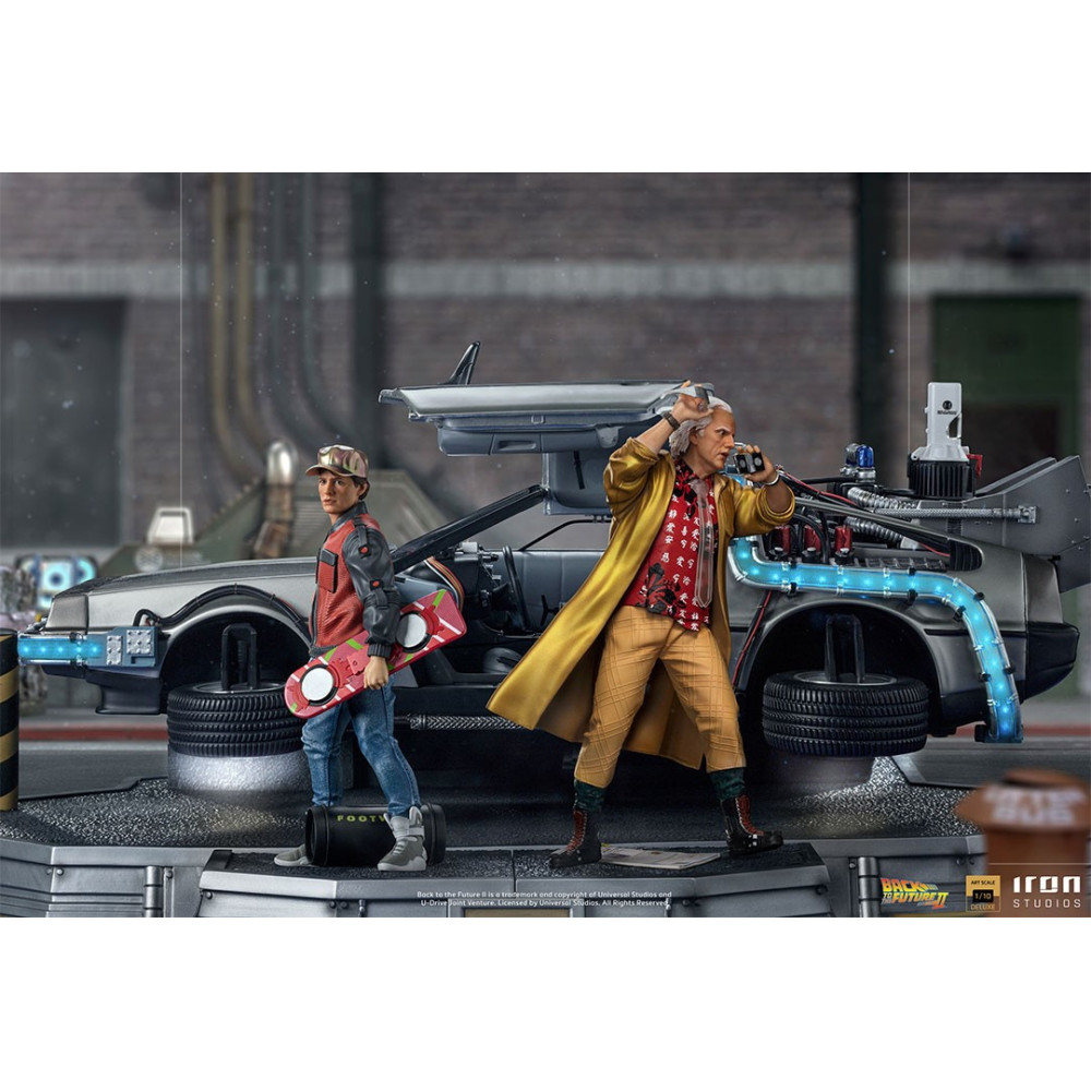 Delorean Diorama Figura Back to the Future II