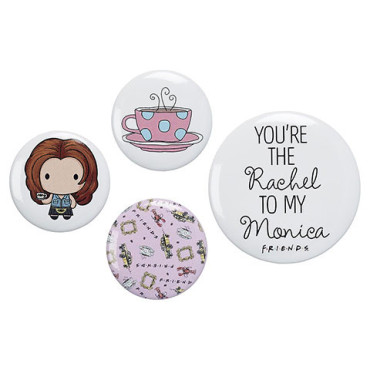 Conjunto de 4 crachás Rachel Friends