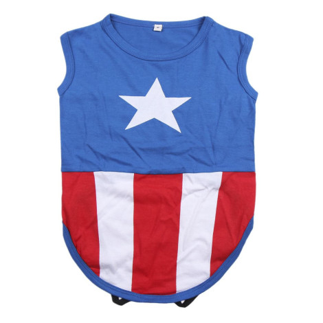 T-Shirt "Captain America For Fan Pets" para cães