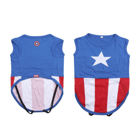 T-Shirt "Captain America For Fan Pets" para cães