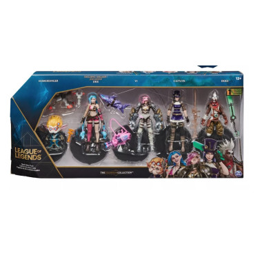 Figuras de Conjunto Heimerdinger, Jinx, Vi, Caitlyn, Ekko LOL