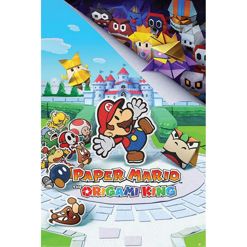 Poster Nintendo Super Mario O Rei do Origami