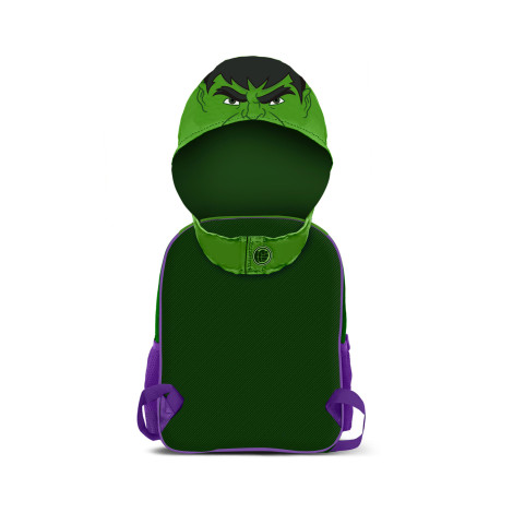 Mochila com capuz Hulk