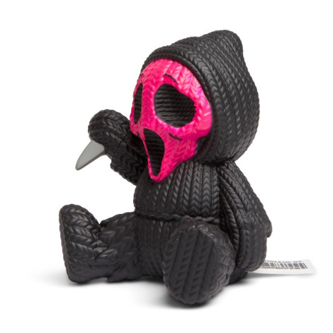 Série Knit Scream Figura Cara de Fantasma Máscara cor-de-rosa