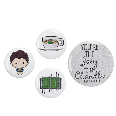 Conjunto de 4 crachás Chandler Friends