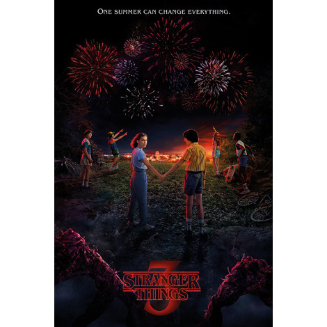 Cartaz Stranger Things Um verão