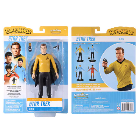 Bendyfigs Capitão Kirk Figura de Star Trek