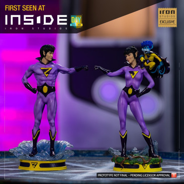 Conjunto de 2 figuras exclusivas das Gémeas Maravilhas da Dc Comics