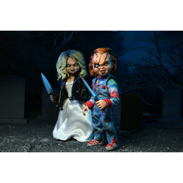 Pack de 2 figuras Chucky e Tiffany 15 cm Neca