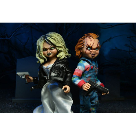 Pack de 2 figuras Chucky e Tiffany 15 cm Neca