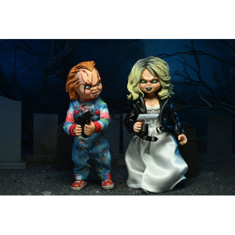 Pack de 2 figuras Chucky e Tiffany 15 cm Neca