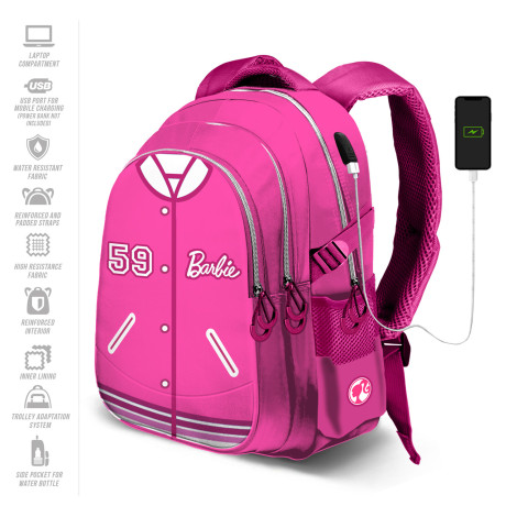 Mochila cor-de-rosa Barbie