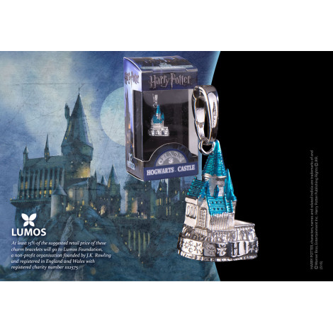 Encanto de Hogwarts em prata Lumos Harry Potter