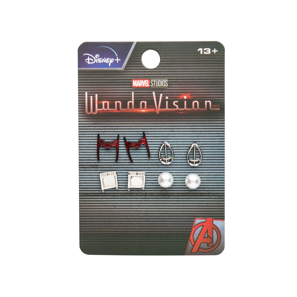 Conjunto de brincos Marvel Wandavision Tv Series