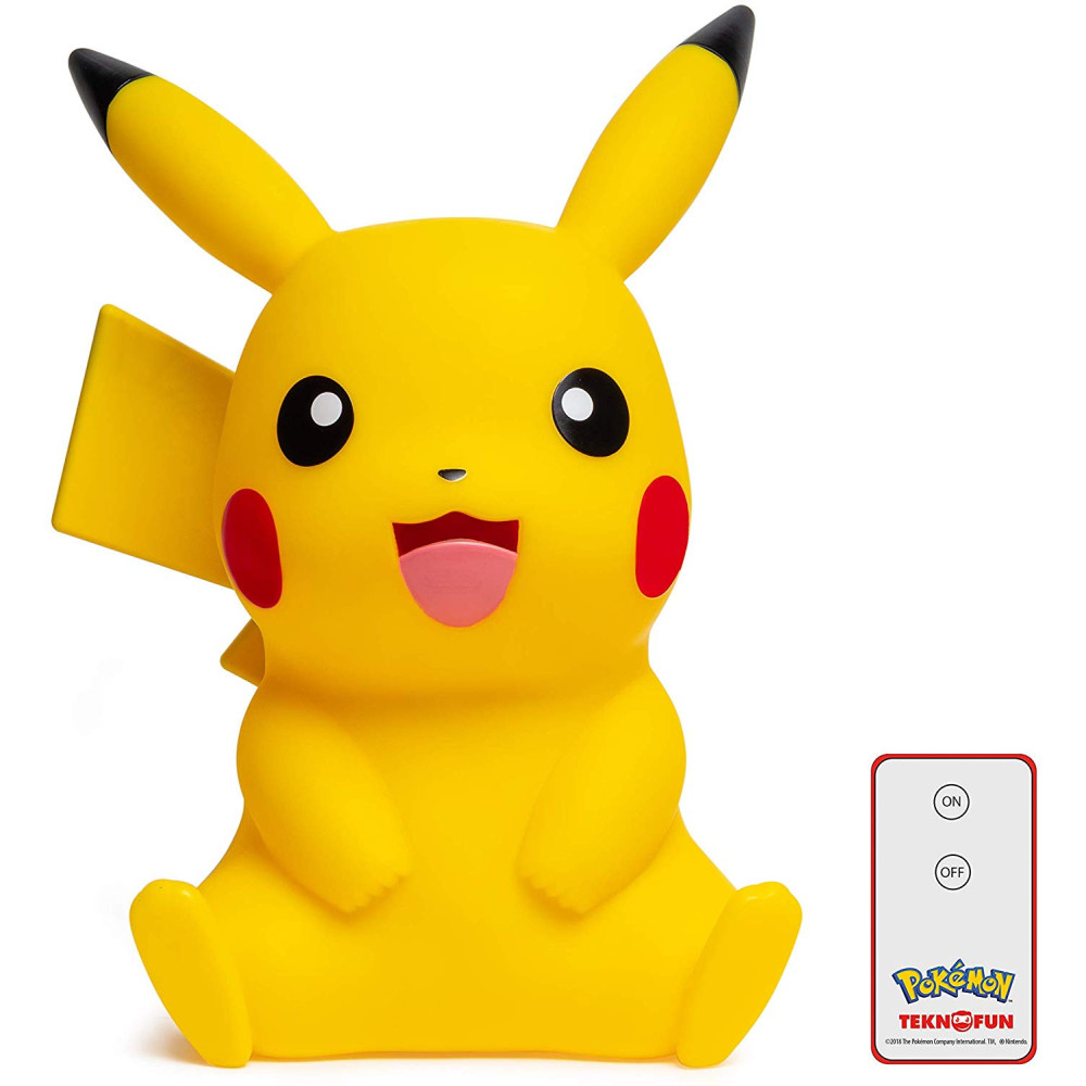 Candeeiro LED 3D Pikachu Pokemon LED 40 cm