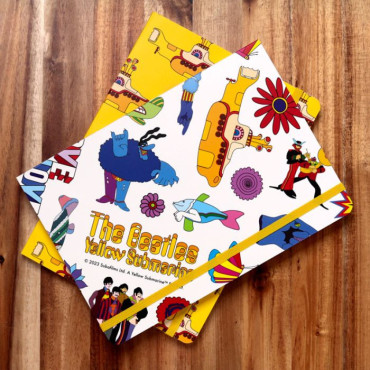 Bloco de notas A5 The Beatles Yellow Submarine