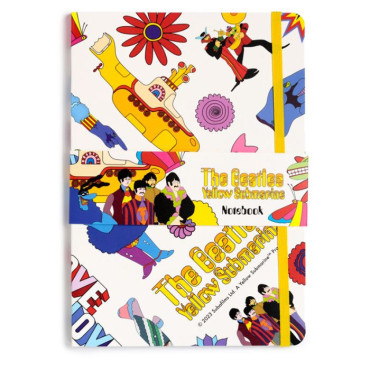 Bloco de notas A5 The Beatles Yellow Submarine