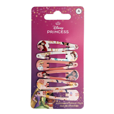 ACCESORIOS PELO CLIPS 6 PIEZAS PRINCESS