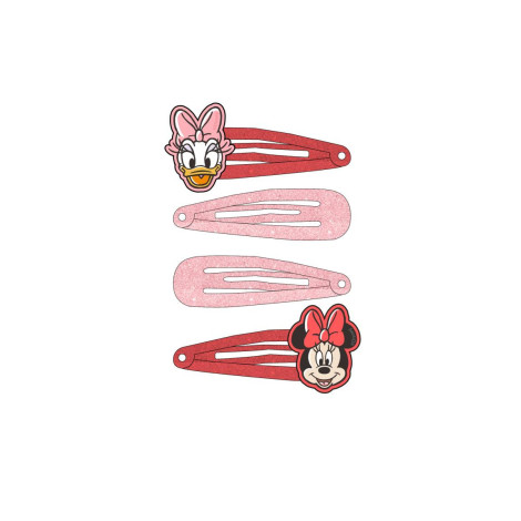 ACCESORIOS PELO CLIPS 4 PIEZAS MINNIE