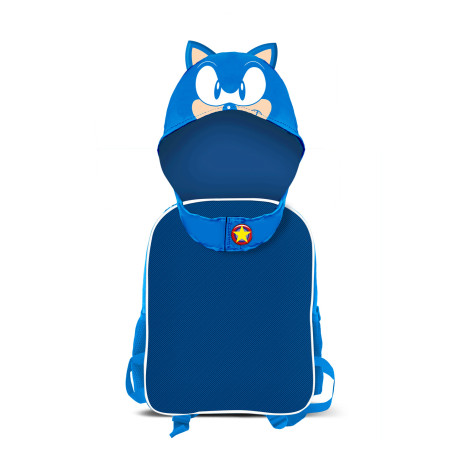 Mochila com capuz Sonic